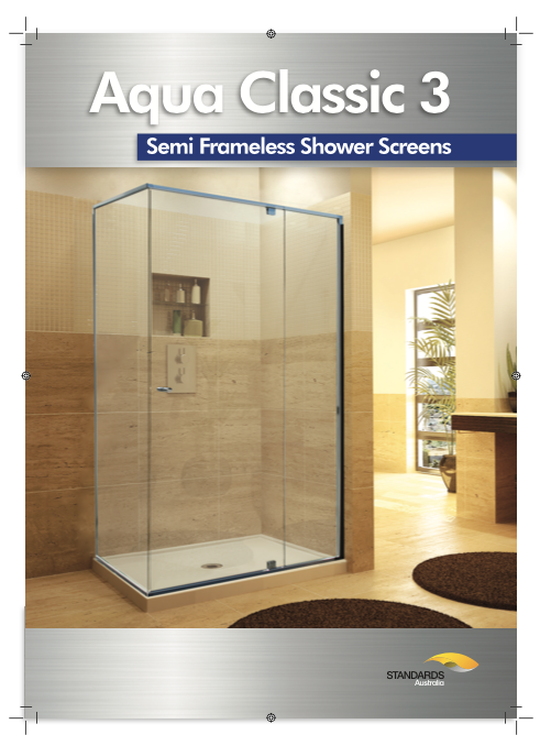 Aqua Classic 3 semi-frameless shower screen