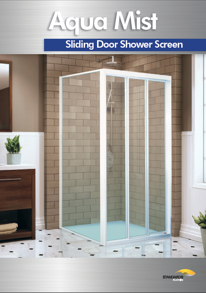 Aqua Mist sliding door shower screen